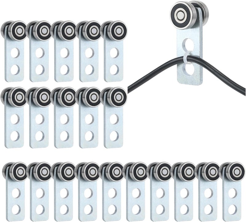 Fuperoo 2 Wheel Trolley Assembly Rollers.Two Bearing Trolley Assembly.The top of The Trolley has Room for Set Screws, Allowing The use of a 1-5/8" high Strut Channel - Image 1